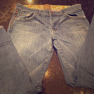 Rich & Skinny brand jeans with studs, boyfriend ft